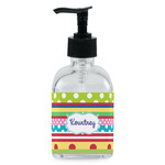 Ribbons Glass Soap & Lotion Bottle - Single Bottle (Personalized)
