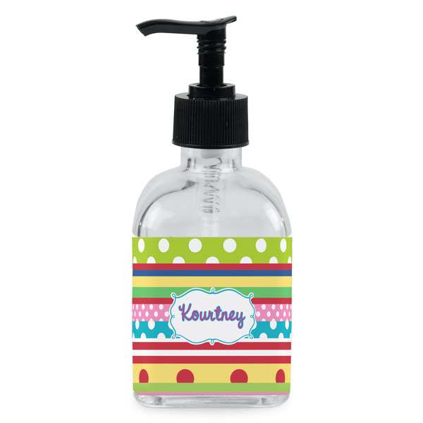 Custom Ribbons Glass Soap & Lotion Bottle - Single Bottle (Personalized)