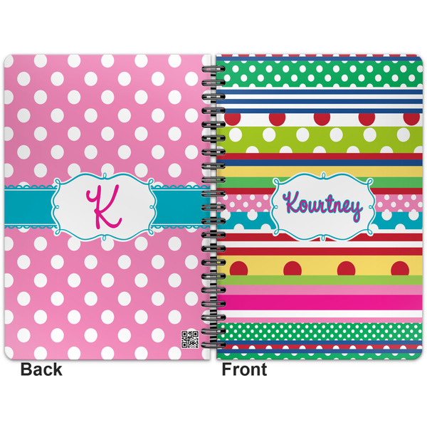 Ribbons Spiral Journal 7 x 10 - Apvl