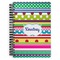 Ribbons Spiral Notebook - 7x10 w/ Name or Text