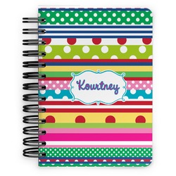Ribbons Spiral Notebook - 5x7 w/ Name or Text