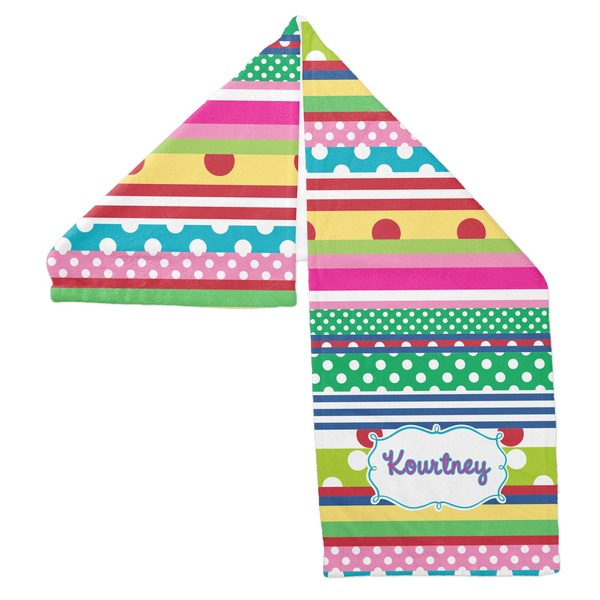 Ribbons Sports Towel Folded - Both Sides Showing