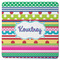 Ribbons Square Rubber Backed Coaster (Personalized)