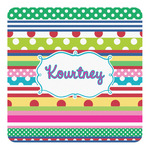 Ribbons Square Decal (Personalized)