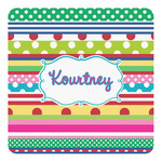 Ribbons Square Decal - Medium (Personalized)