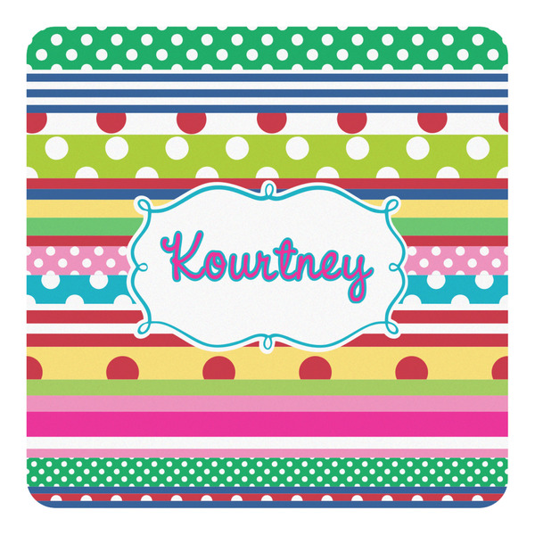 Custom Ribbons Square Decal - XLarge (Personalized)