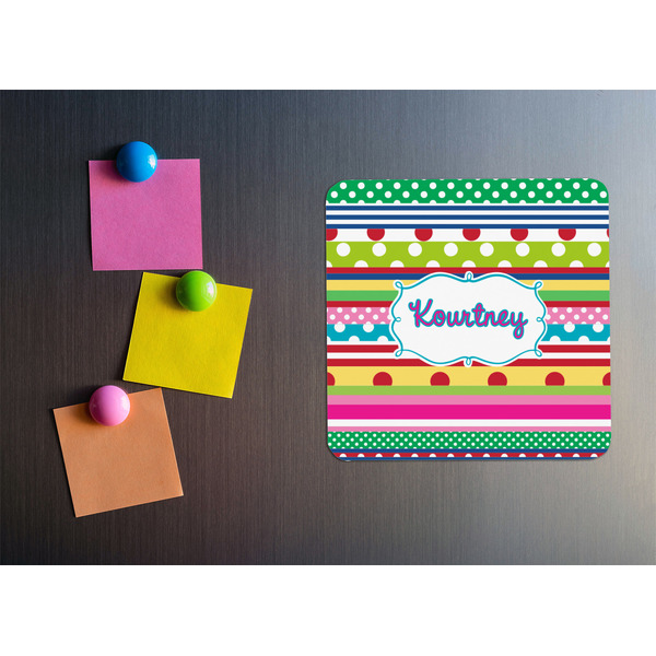 Ribbons Square Fridge Magnet - LIFESTYLE