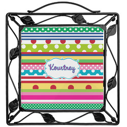 Ribbons Square Trivet (Personalized)