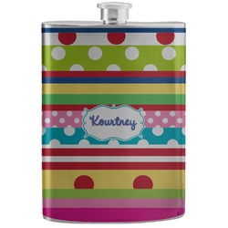 Ribbons Stainless Steel Flask (Personalized)