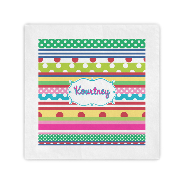 Custom Ribbons Cocktail Napkins (Personalized)