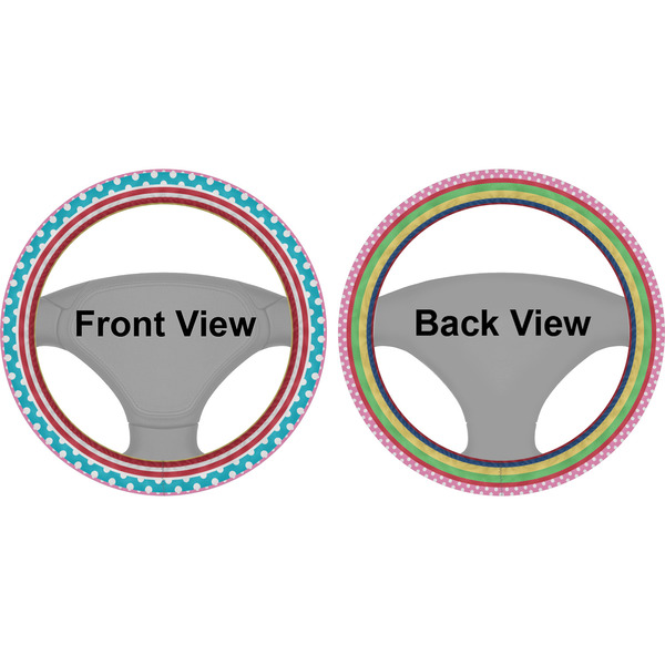 Ribbons Steering Wheel Cover- Front and Back