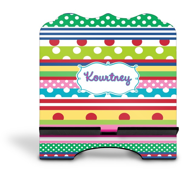 Ribbons Stylized Tablet Stand - Front without iPad