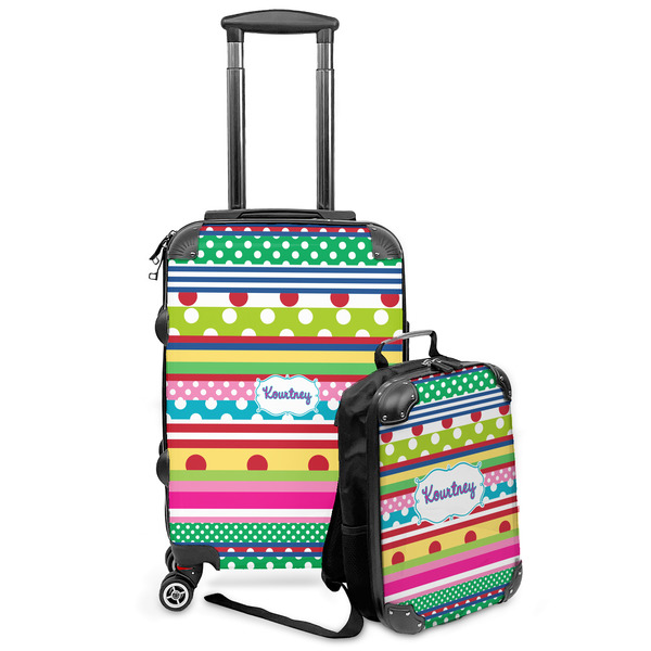 Custom Ribbons Kids 2-Piece Luggage Set - Suitcase & Backpack (Personalized)