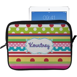 Ribbons Tablet Case / Sleeve - Large (Personalized)