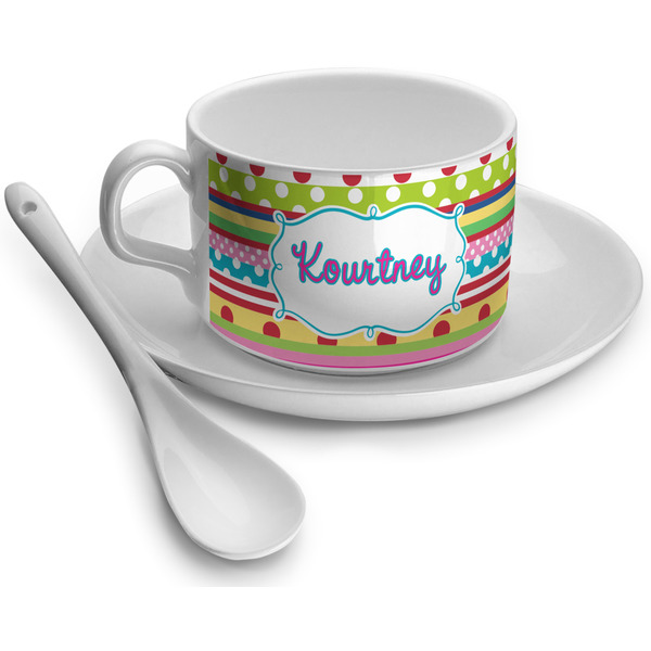 Custom Ribbons Tea Cup (Personalized)