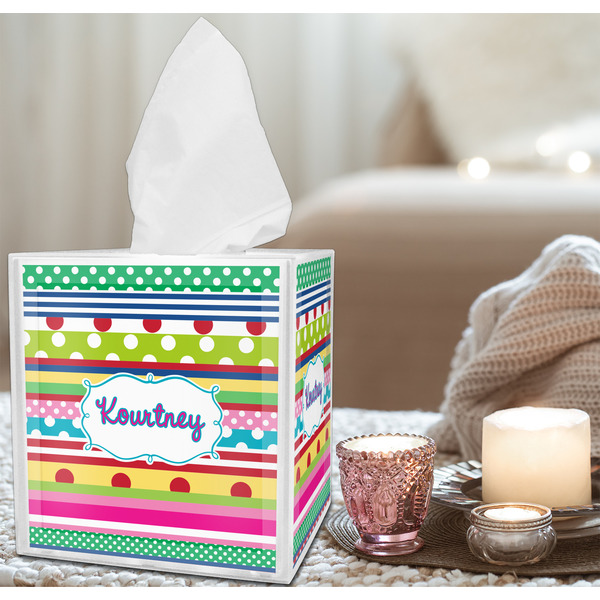 Ribbons Tissue Box - LIFESTYLE