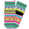 Ribbons Toddler Ankle Socks - Single Pair - Front and Back