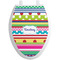 Ribbons Toilet Seat Decal - Elongated (Personalized)