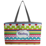 Ribbons Beach Totes Bag - w/ Black Handles (Personalized)