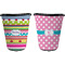 Ribbons Trash Can Black - Front and Back - Apvl