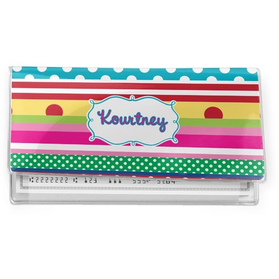 Ribbons Vinyl Checkbook Cover (Personalized)