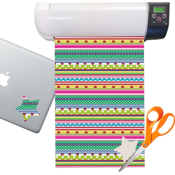 Custom Ribbons Sticker Vinyl Sheet (Permanent)