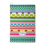 Ribbons Waffle Weave Golf Towel (Personalized)