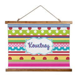 Ribbons Wall Hanging Tapestry - Wide (Personalized)