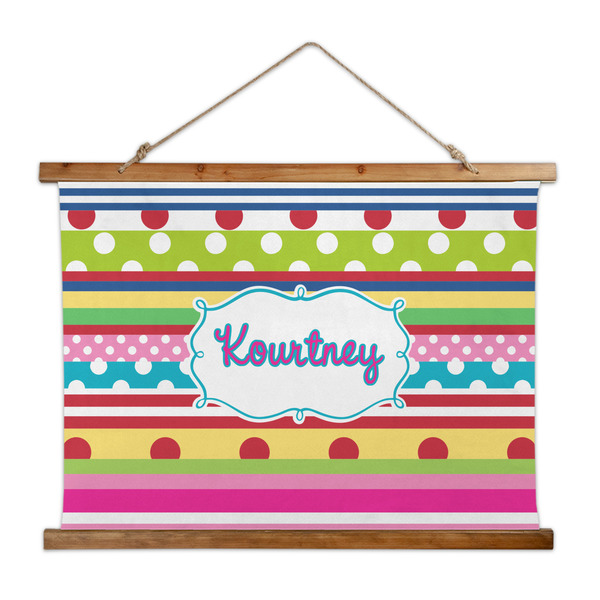 Custom Ribbons Wall Hanging Tapestry - Wide (Personalized)