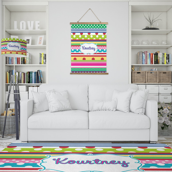 Ribbons Wall Hanging Tapestry - Portrait - IN CONTEXT