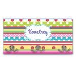 Ribbons Wall Mounted Coat Rack (Personalized)
