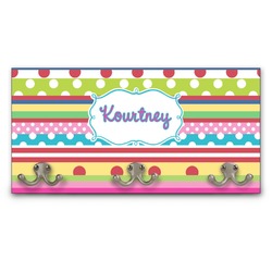 Ribbons Wall Mounted Coat Rack (Personalized)
