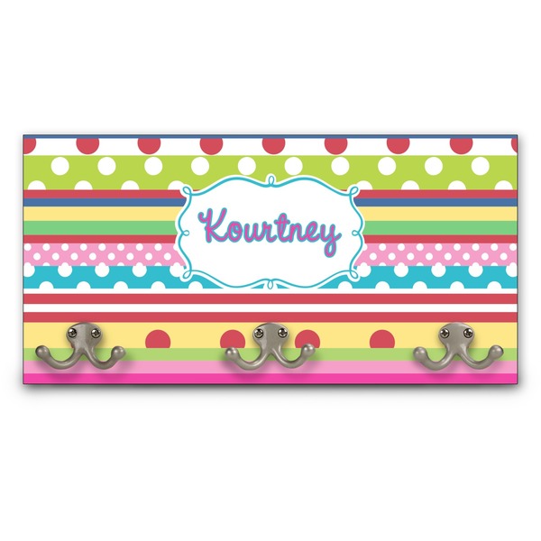 Custom Ribbons Wall Mounted Coat Rack (Personalized)