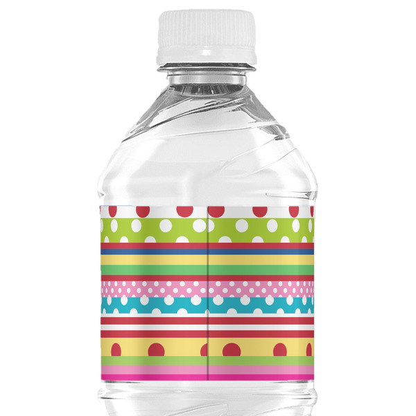 Ribbons Water Bottle Label - Back View
