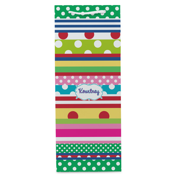 Ribbons Wine Gift Bag - Gloss - Front