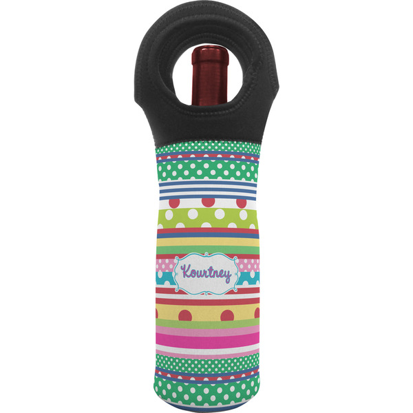 Custom Ribbons Wine Tote Bag (Personalized)
