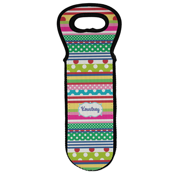 Custom Ribbons Wine Tote Bag (Personalized)