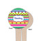 Ribbons Wooden 4" Food Pick - Round - Single Sided - Front & Back
