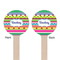 Ribbons Wooden 6" Stir Stick - Round - Double Sided - Front & Back