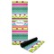 Ribbons Yoga Mat with Black Rubber Back Full Print View