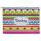 Ribbons Zipper Pouch Large (Front)