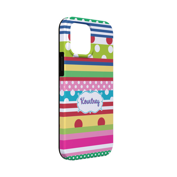 Custom Ribbons iPhone Case - Rubber Lined - iPhone 13 Mini (Personalized)