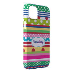 Ribbons iPhone Case - Plastic - iPhone 14 Plus (Personalized)