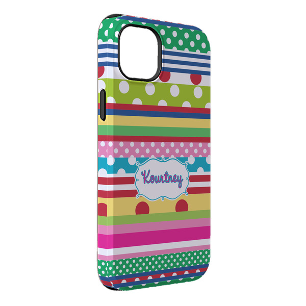 Custom Ribbons iPhone Case - Rubber Lined - iPhone 14 Plus (Personalized)