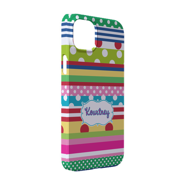 Custom Ribbons iPhone Case - Plastic - iPhone 14 Pro (Personalized)