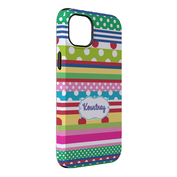 Custom Ribbons iPhone Case - Rubber Lined - iPhone 14 Pro Max (Personalized)