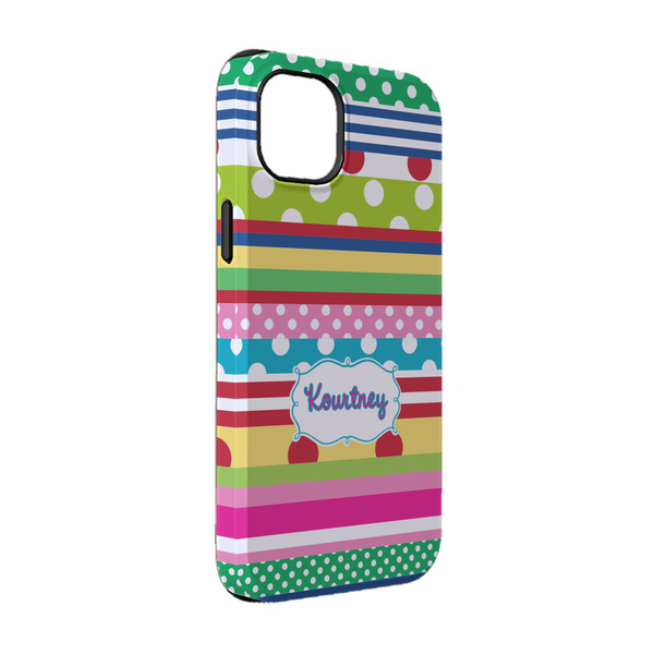 Custom Ribbons iPhone Case - Rubber Lined - iPhone 14 Pro (Personalized)