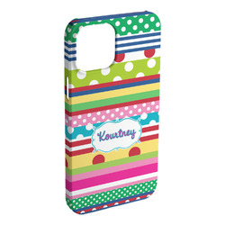 Ribbons iPhone Case - Plastic - iPhone 15 Plus (Personalized)