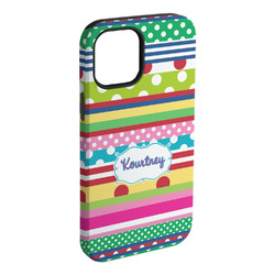 Ribbons iPhone Case - Rubber Lined - iPhone 15 Plus (Personalized)