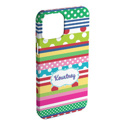 Ribbons iPhone Case - Plastic - iPhone 15 Pro Max (Personalized)